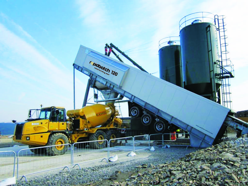 Mobile Batching Plant- Rapidbatch- Clyde Wind Farm