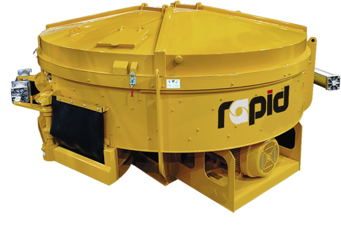 Pan Concrete Mixer - RAPID INTERNATIONAL :: Mobile Concrete Batching